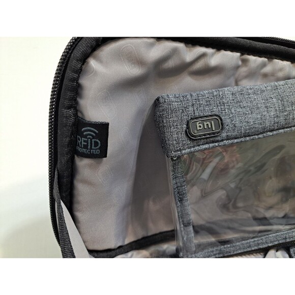 Lug Overnight Travel Gym Tote Puddle Jumper Quilted Gray Bag Carry On - Picture 10 of 13